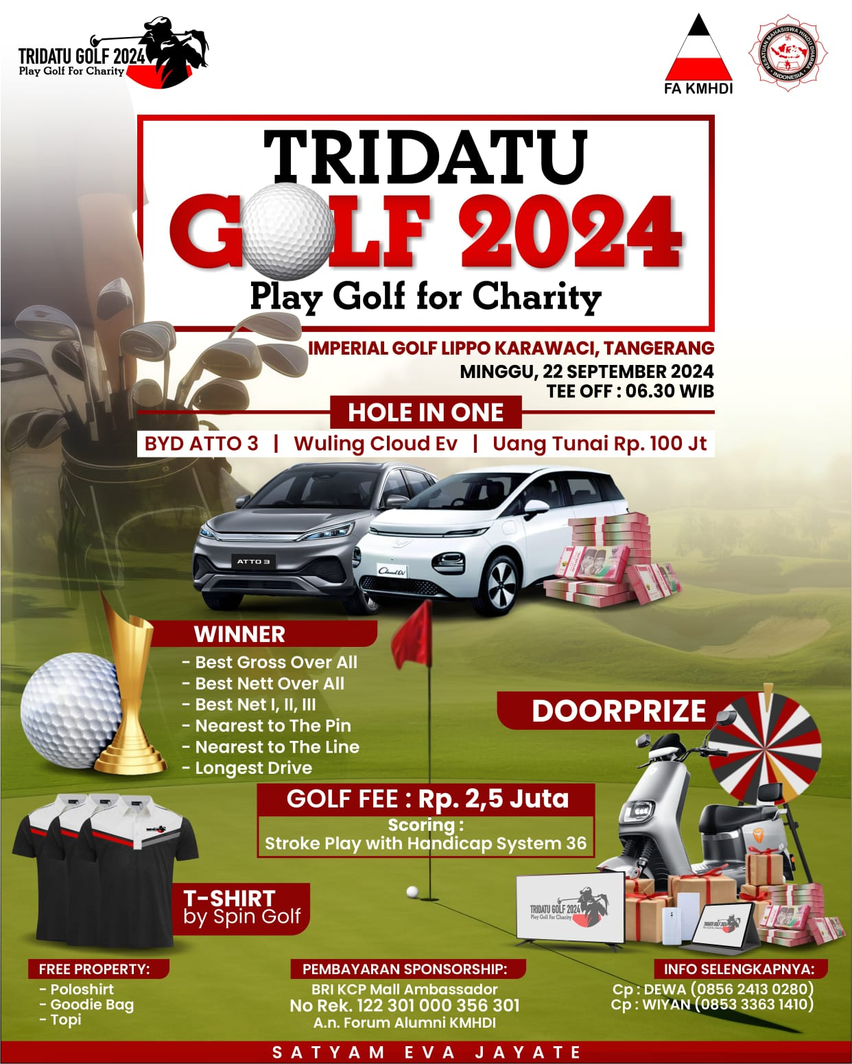 Tridatu Golf 2024: Bermain Golf untuk Amal dan Lingkungan