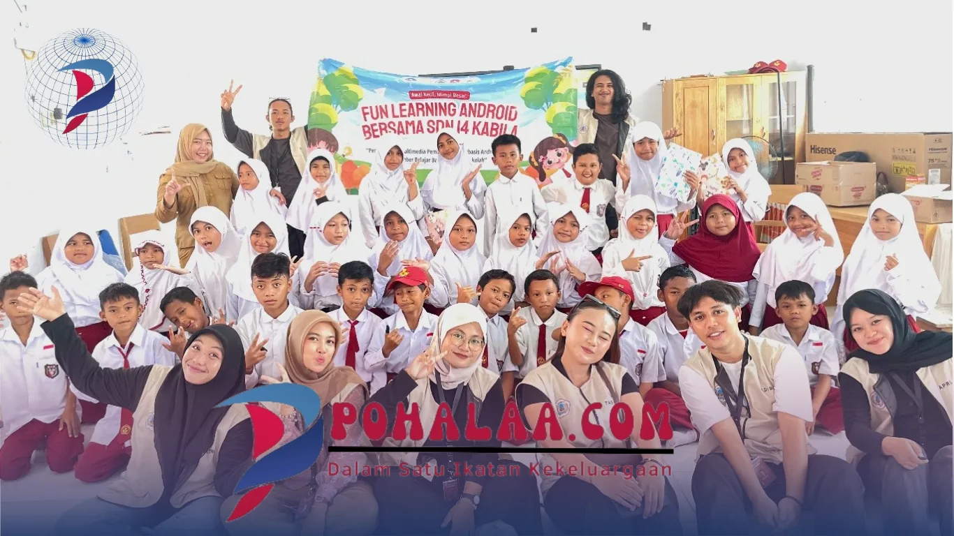Inovasi Pendidikan di Era Digital : Mahasiswa KKN Tematik 1 UNG Perkenalkan Multimedia Berbasis Android di SDN 14 Kabila
